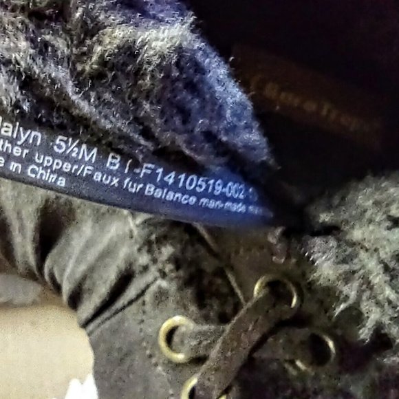 BareTraps Women's Adalyn Boot Brown Sueded Fur Lined Winter Shoe LN~Hardly Worn - Picture 3 of 12